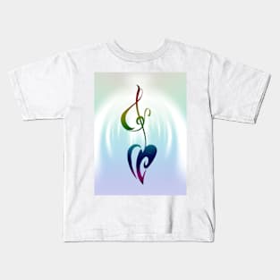 Music born in the heart Kids T-Shirt